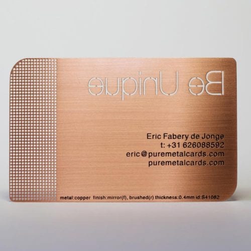 Copper Cards | PURE METAL CARDS