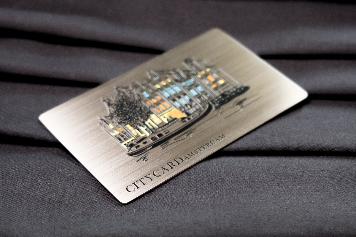 Brushed Stainless Steel Cards
