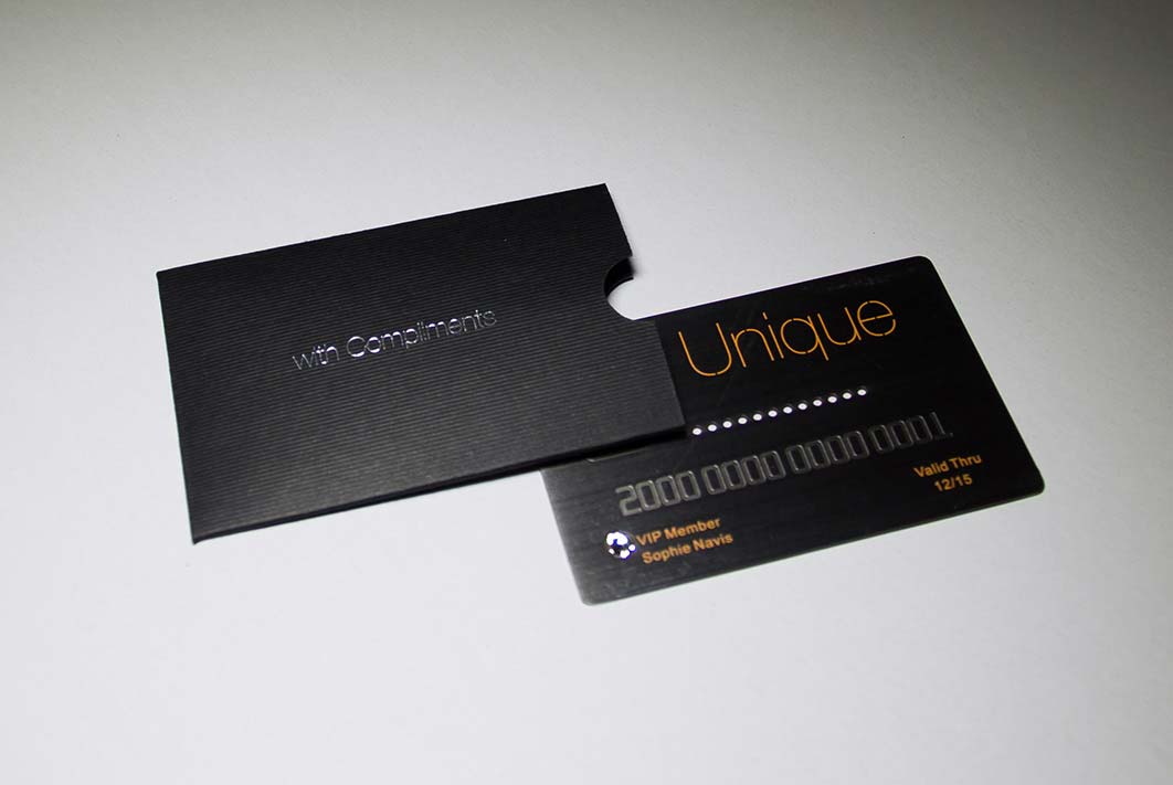 Compliment your metal card with luxury card sleeves