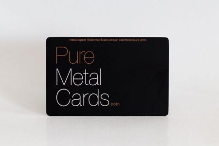 Matt Black Brass Cards