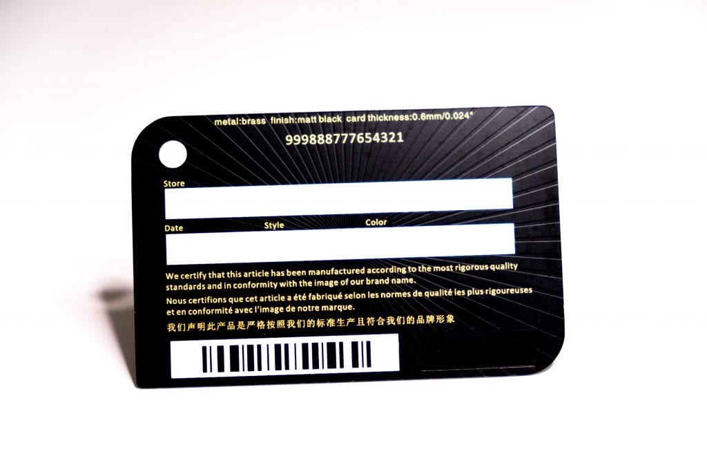 Authenticity Card (Only for Marketplace Customers)