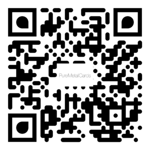 Pure Metal Cards qr code - contact us